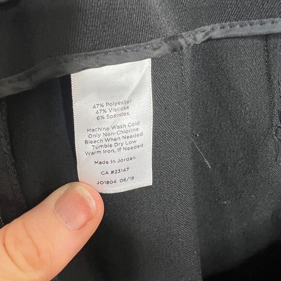 Talbots Bi-Stretch Straight Leg Curvy Black Pant 6 - Picture 7 of 11